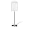 Montour Line Sign Frame Floor Standing 14 x 22 in. V Polished Stainless Steel FS200-1422-V-PS - alternate 1